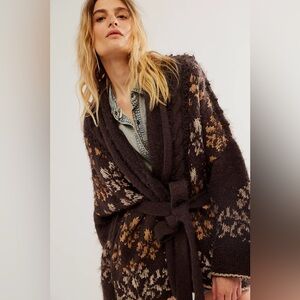 Free People Cable Mix Cardi